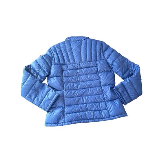 Bernardo Goose Down Jacket Women’s M Blue Nylon Quilted Lightweight Outerwear - Picture 6 of 6